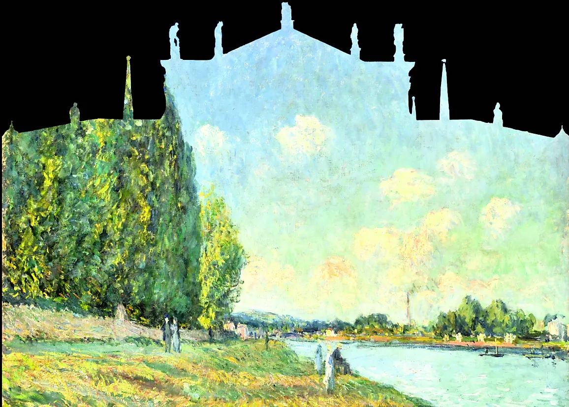 La Senna a Billancourt, Alfred Sisley, 1879 (Amburgo, Kunsthalle)