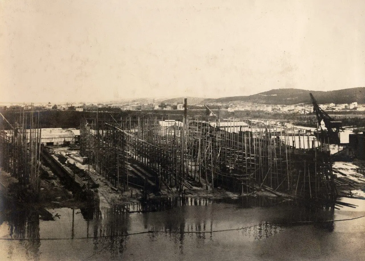 Il panorama degli scali giuliani nel 1909