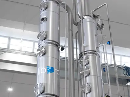 Macchinario perla dealcolazione realizzato da Omnia Technologies