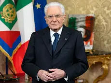 Il presidente della Repubblica Sergio Mattarella durante il discorso di fine anno