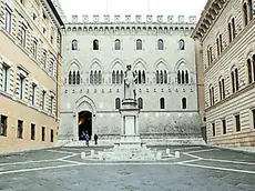 La sede del Monte dei Paschi a Siena
