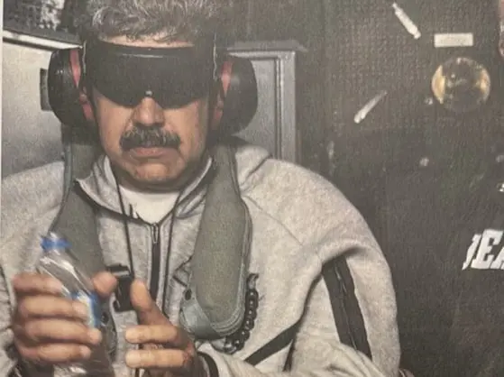 Nicolas Maduro nella foto pubblicata da Trump su Truth
