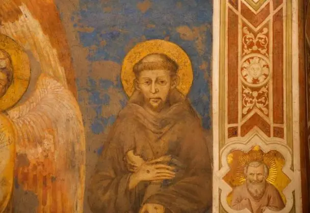 Una raffigurazione di San Francesco d’Assisi (1181-1226)