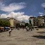 Una veduta di Pristina capitale del Kosovo