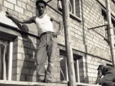 Giulio Bortoluzzi in cantiere