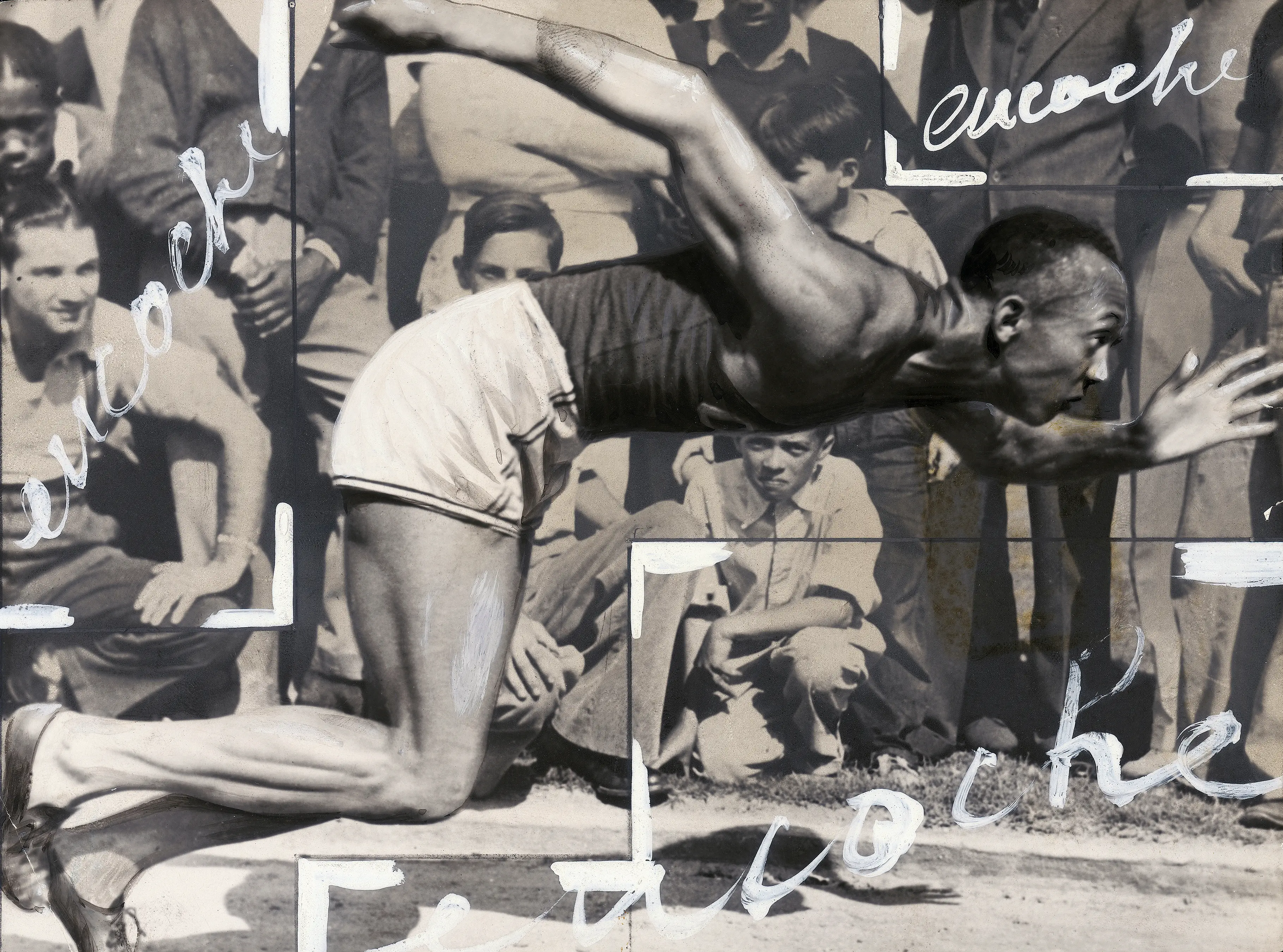 La partenza del velocista Jesse Owens durante una gara di corsa, Francia_1935 circa_Archivi Alinari, Archivio Petit Parisien, Firenze_Ph Archivi Alinari, Firenze