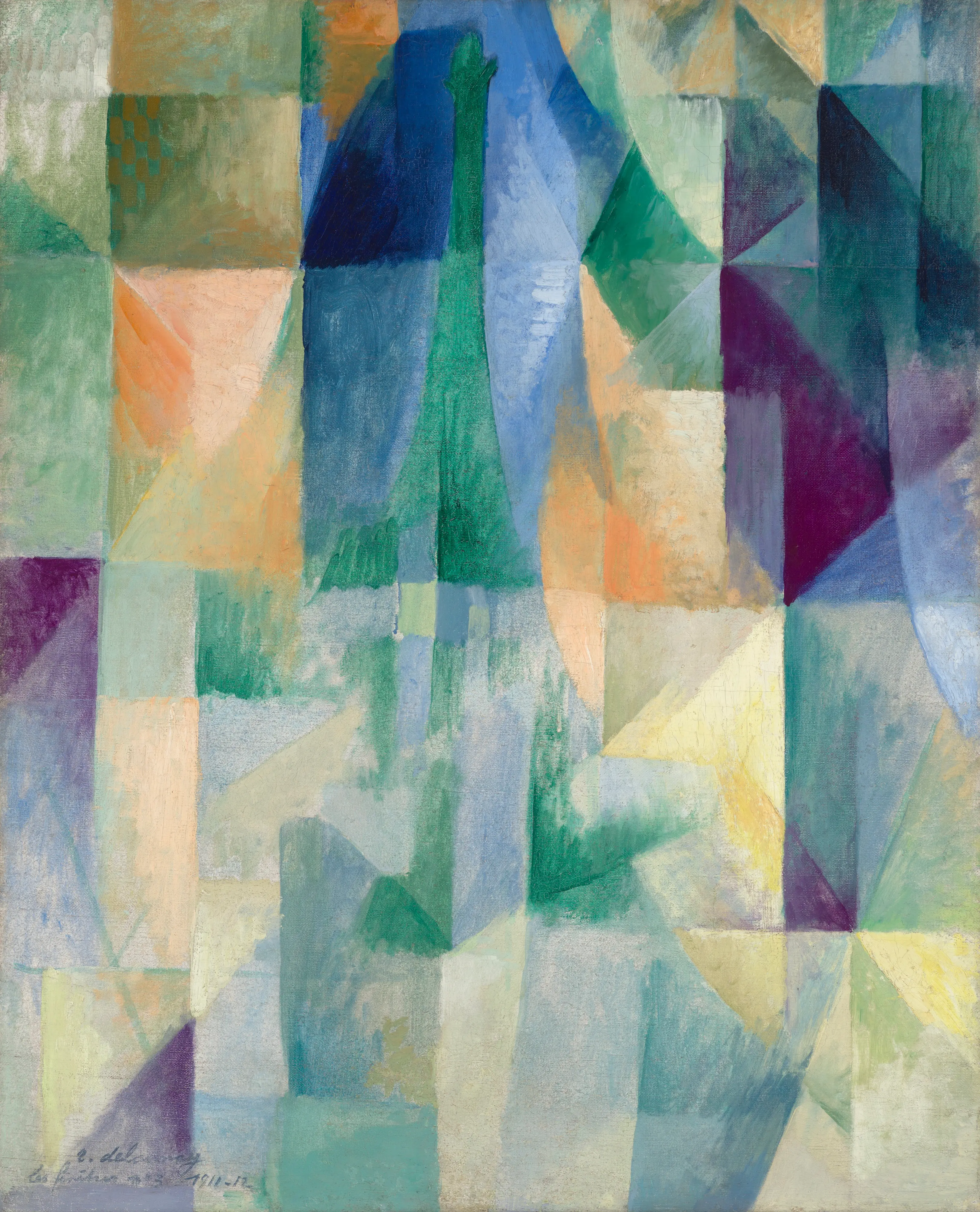 Robert Delaunay, Le finestre sulla città n.3, 1912, olio su tela