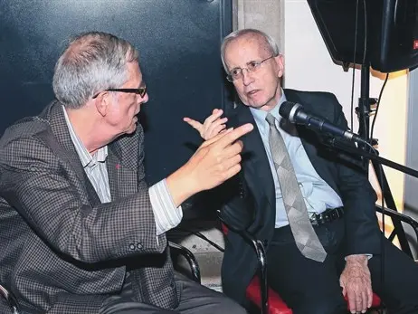 Sergio Tavčar con Dan Peterson