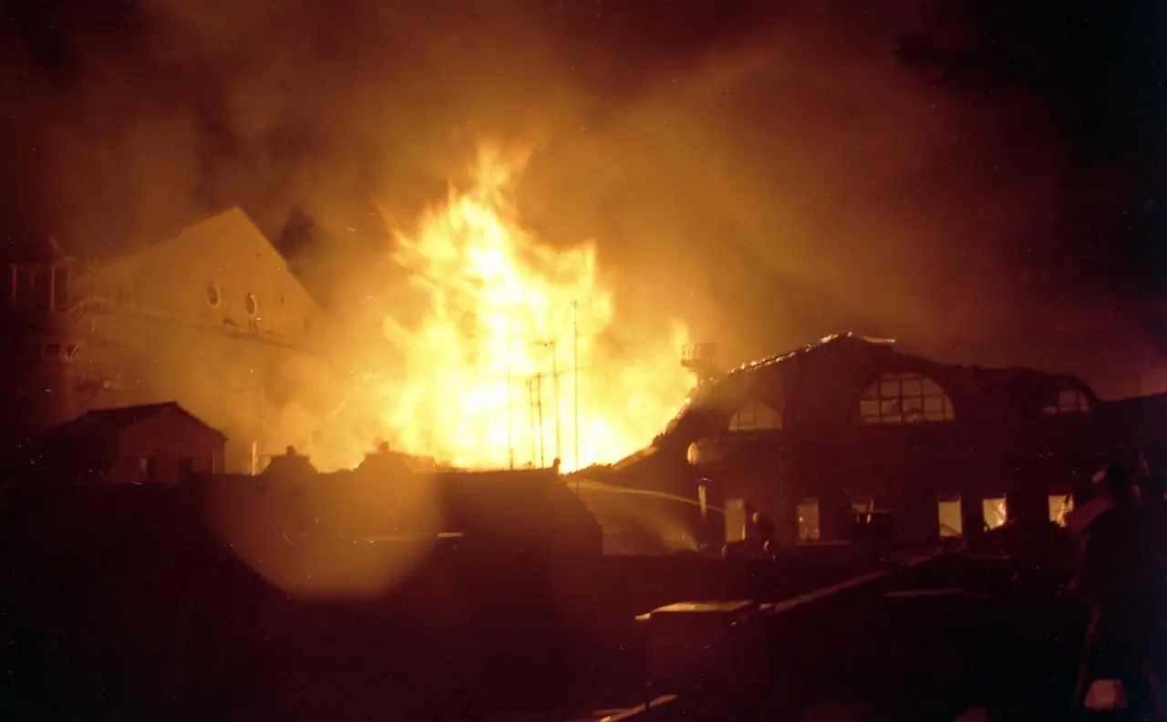 Teatro la Fenice in fiamme