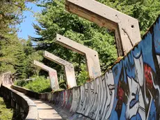 La vecchia pista da bob, sulle montagne sopra Sarajevo