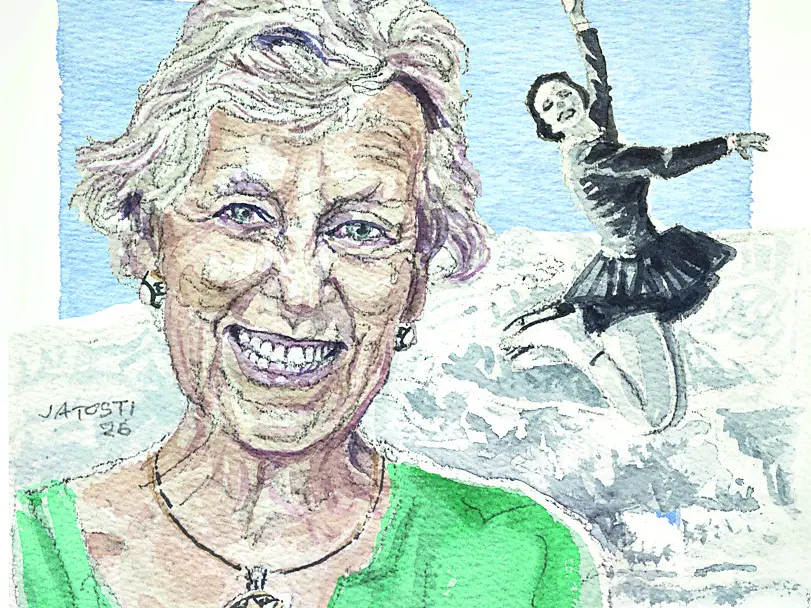 Manuela Angeli partecipò alle Olimpiadi di Cortina 1956