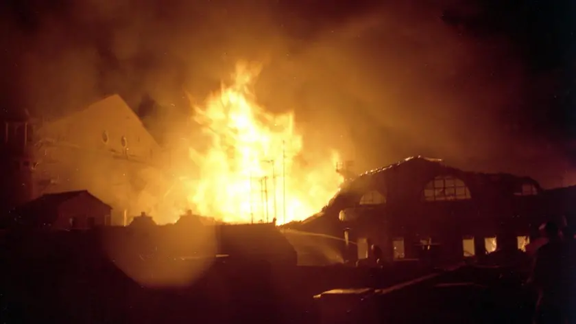 Un'immagine del rogo de La Fenice