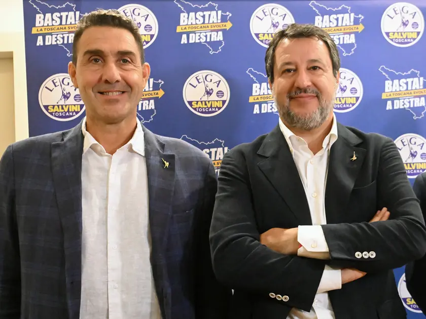 Roberto Vannacci e Matteo Salvini