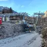 Il cantiere per la funivia Socrepes