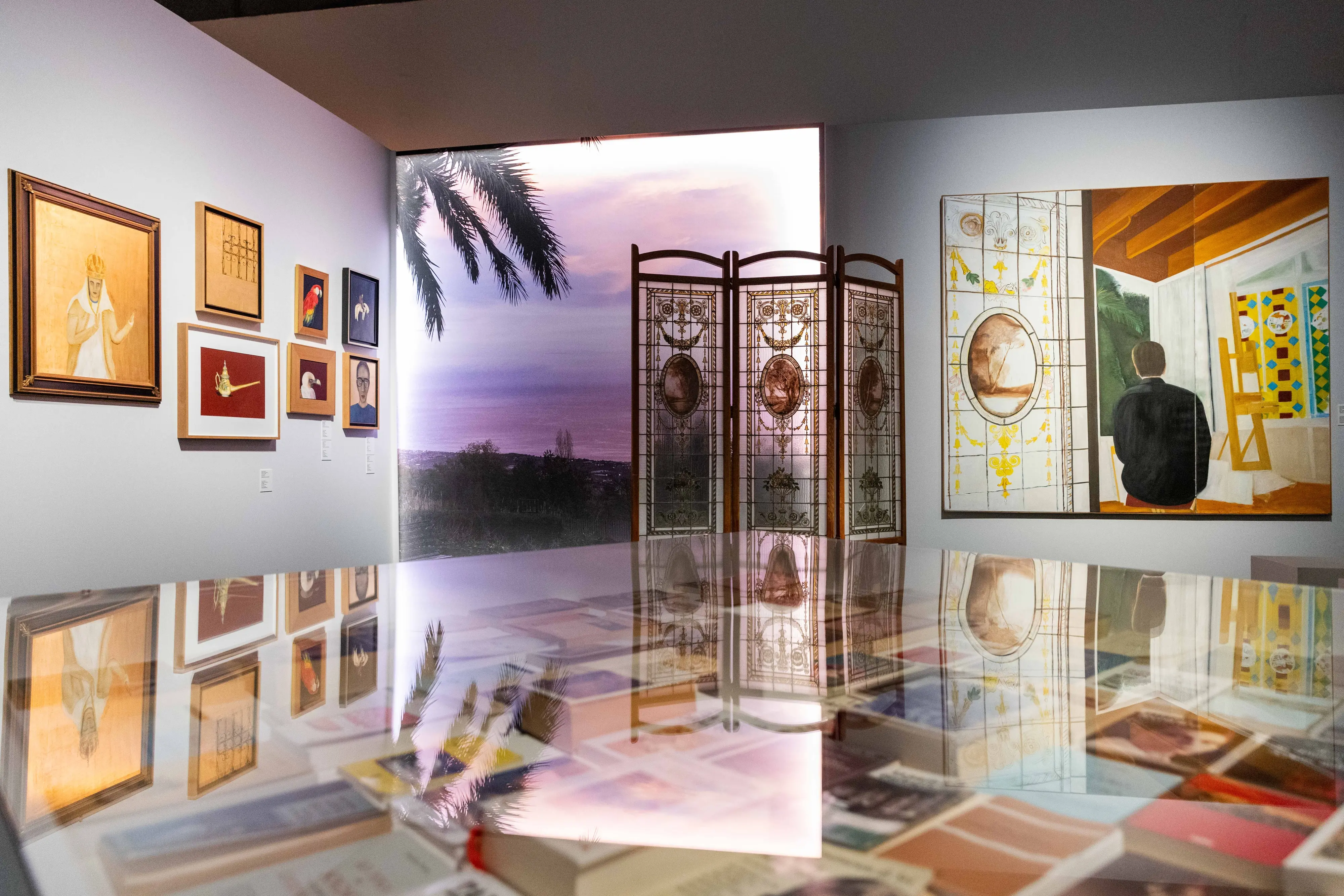 Il "salotto ricreato" di Villa Grazia (foto Cosimo Trimboli)