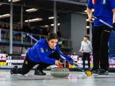 Torino 2025 Fisu Games. De Zanna e Zardini Lacedelli impegnati nella competizione con gli avversari svizzeri