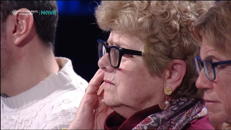 Mamma Armanda in prima fila