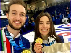 Amos Mosaner e Stefania Constantini, campioni olimpici in carica