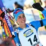 La biatleta di Sappada Lisa Vittozzi al termine della 10km a Hochfilzen in Austria
