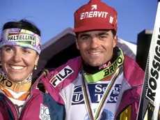 Deborah Compagnoni e Alberto Tomba