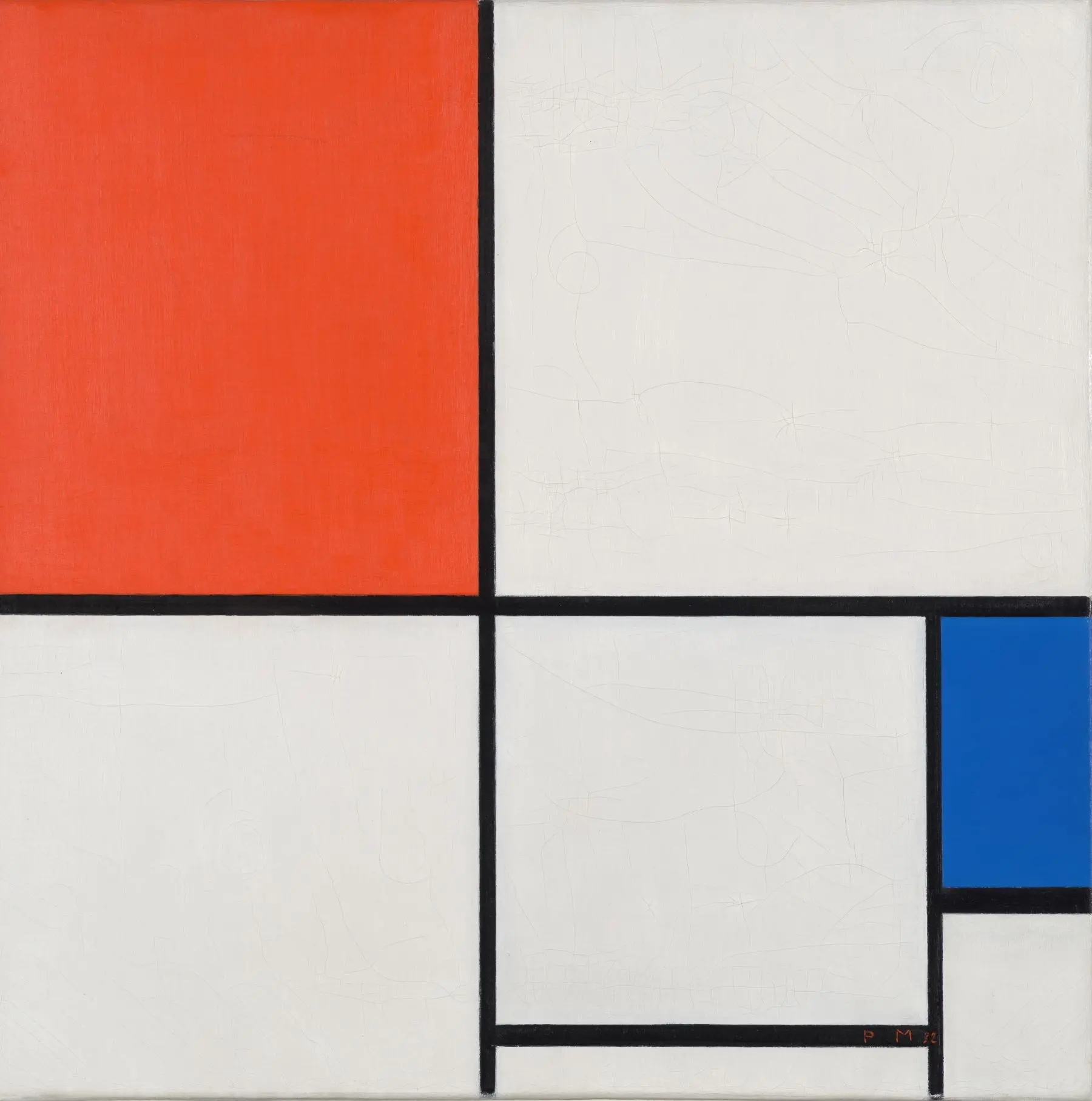 Composition A di Piet Mondrian (1932)