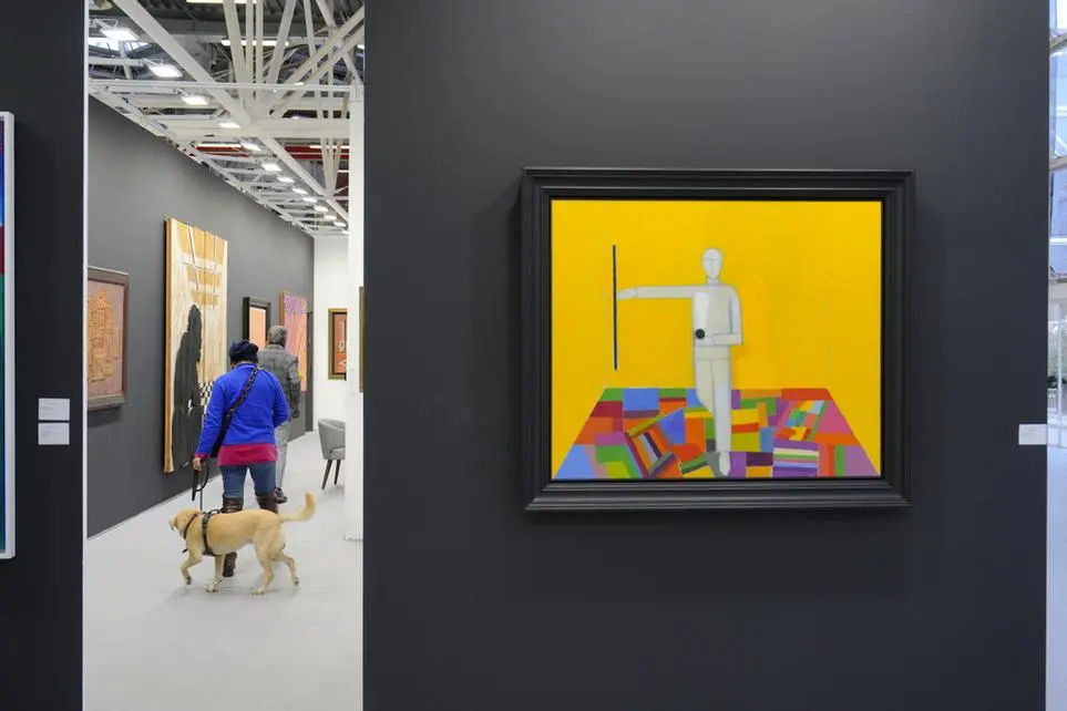 Un'opera di Mimmo Paladino ad Arte Fiera