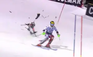 Il drone che nel 2015 si schiantò vicino a Hirscher