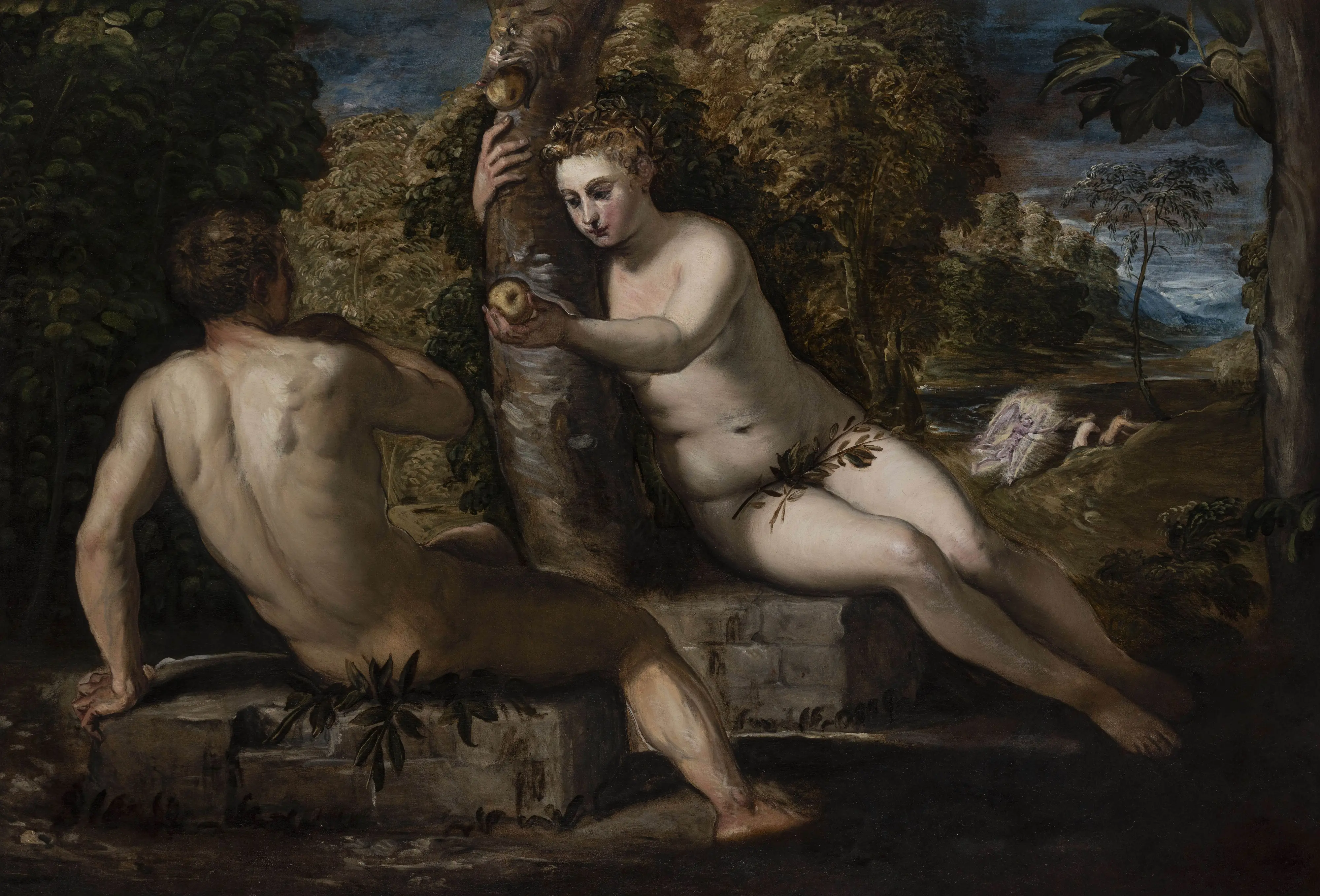 La stessa opera di Tintoretto dopo l'intervento di restauro