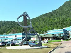 La sede di EssiLux ad Agordo, nel Bellunese