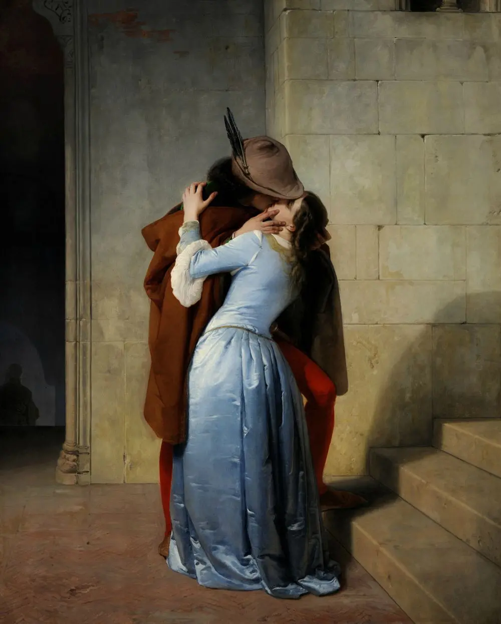 "Il bacio di Hayez", 1859, Pinacoteca di Brera