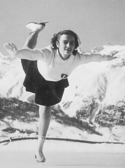 Grazia Barcellona, prima pattinatrice italiana a gareggiare nell’individuale alle Olimpiadi invernali