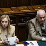 La premier Giorgia Meloni e il ministro della Giustizia Carlo Nordio (foto Agf)