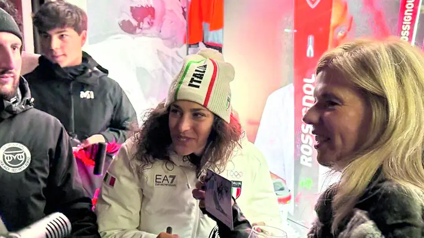 Festa a Cortina per Federica Brignone