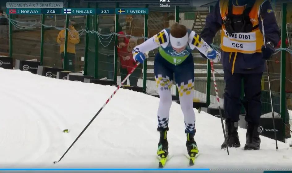 Il cambio sci della sfortunata Svezia