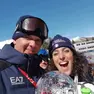 Giovanni Feltrin con Federica Brignone dopo la vittoria della coppa del mondo