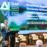 Il premier sloveno Robert Golob alla presentazione della Slovenian AI factory
