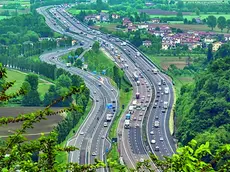 Un tratto veneto dell'autostrada A4