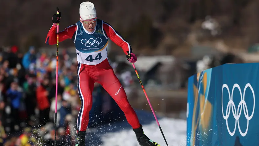 Johannes Hosflot Klaebo, il fondista norvegese che ha vinto 9 ori olimpici (Foto: Filip Singer/EPA/ANSA)
