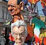Quando al Carnevale vinceva la satira: qui Berlusconi e Mario Monti protagonisti in una sfilata di Viareggio