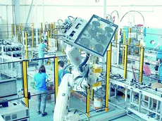 Il reparto porte dello stabilimento di Epta a Limana, nel Bellunese