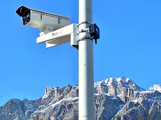Uno degli impianti di videosorveglianza e lettura targhe installati da Bee Up a Cortina per le Olimpiadi