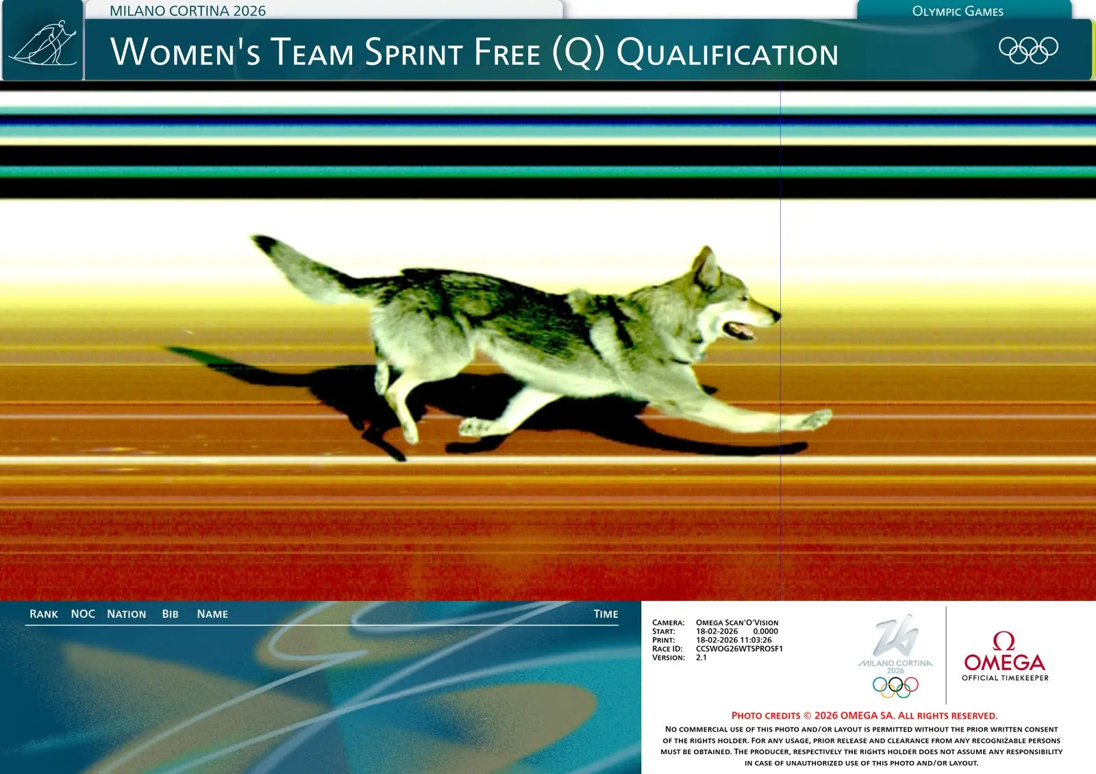 Il fotofinish dell'anno