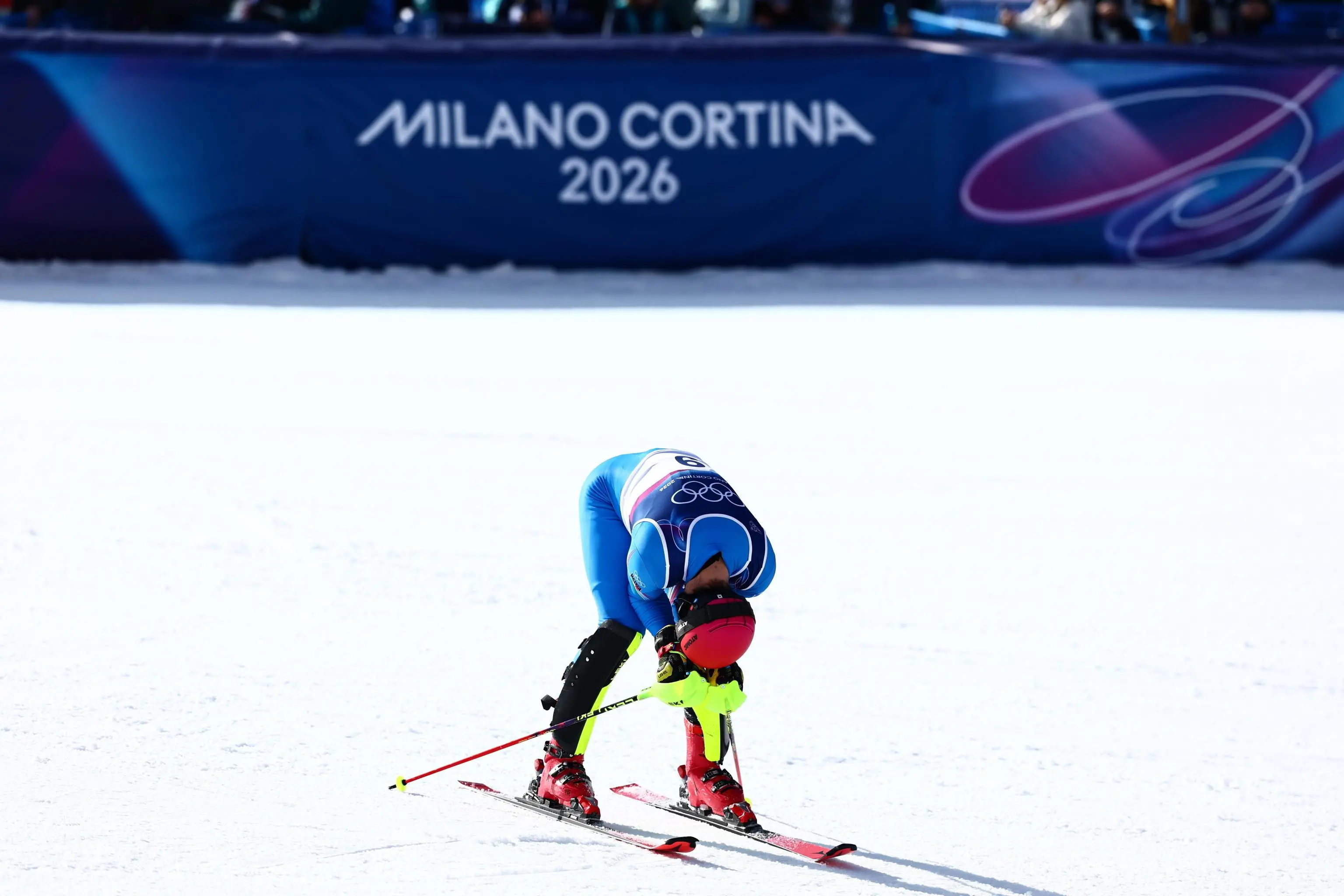 La delusione di Vinatzer al traguardo