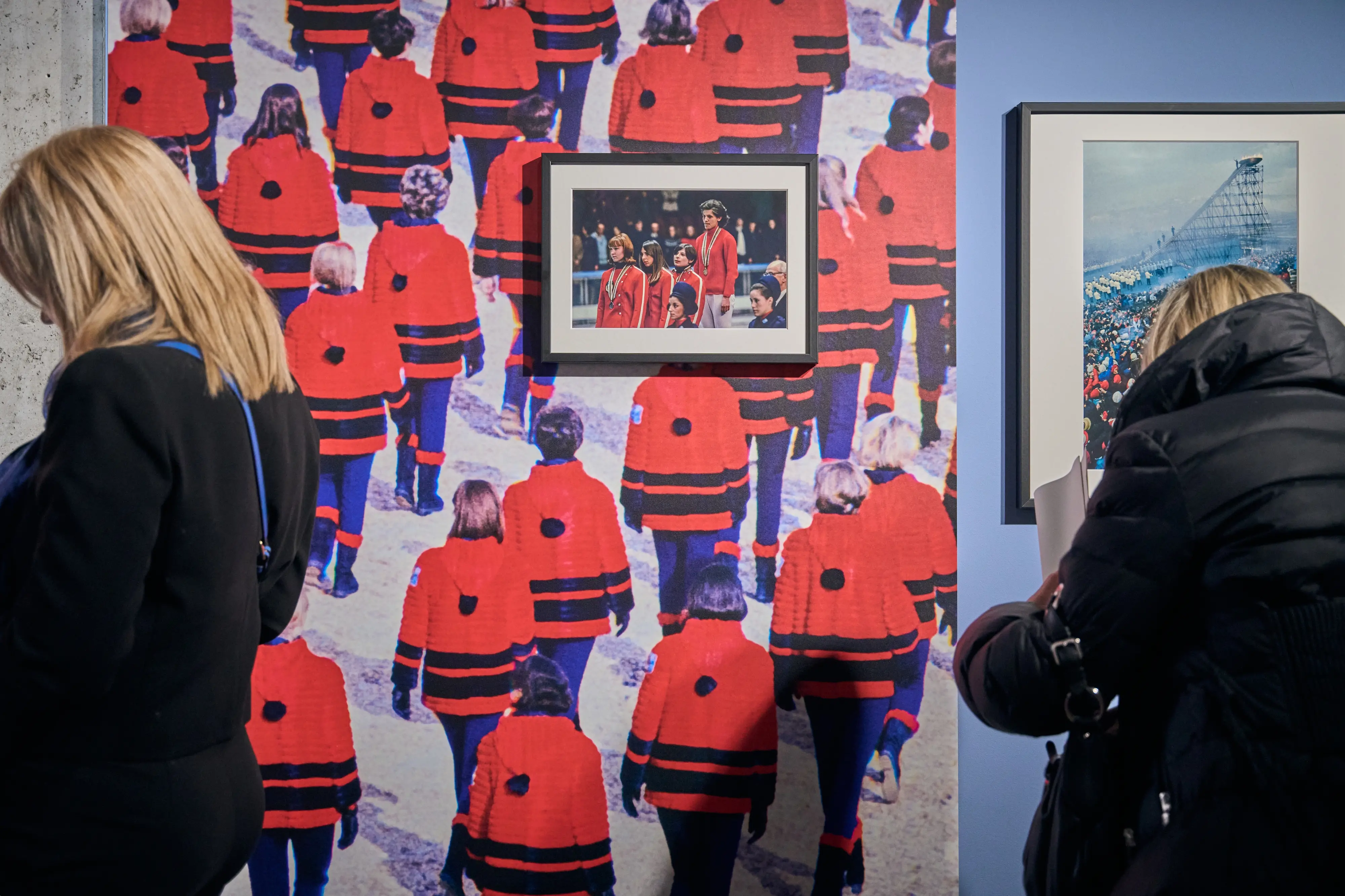 L'allestimento della mostra agli Scavi Scaligeri