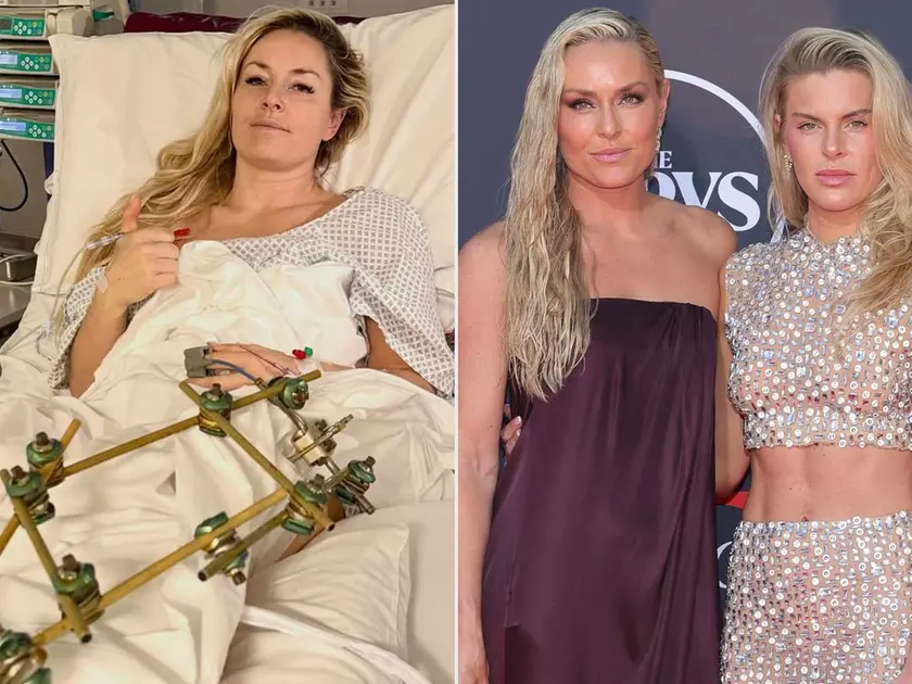 Lindsey Vonn al Ca' Foncello, e a fianco con la sorella Karin