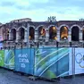 L'Arena di Verona si prepara ad accogliere la cerimonia di chiusura delle Olimpiadi invernali