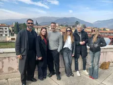 Il cast del film "C14" a Bassano del Grappa per la presentazione