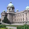 La sede del Parlamento serbo nella capitale Belgrado
