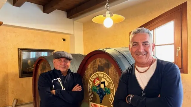 Massimo Olivella, a sinistra, ed Edi Marizza, il suo socio in Italia