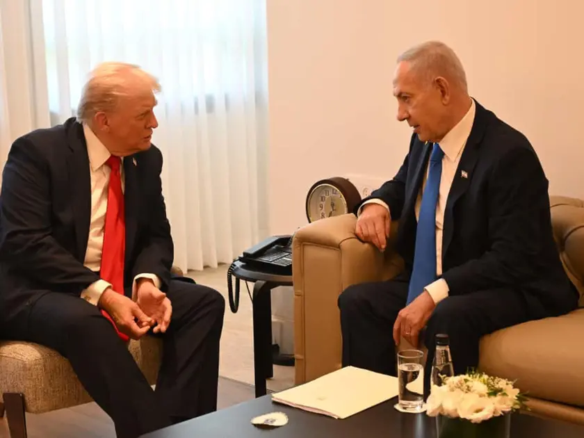 Il presidente Usa Donald Trump insieme al premier israeliano Benyamin Netanyahu